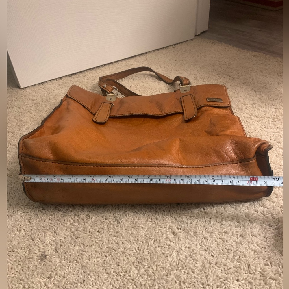 (Donated) Vintage Leather Tote Bag - Picture 14 of 14